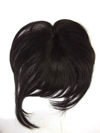 Изготовленная на заказ черная китайская людская верхняя краткость края волос девственницы закрытия шнурка прямо