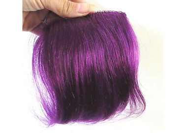 Покрашенные парики 100% человеческих волос шнурка Ремы таможни полные запутывают свободно прямо наслоенный пурпур