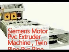 Siemens Motor Pvc Extruder Machine, Twin Pipe Pvc Pipe Manufacturing Machine (Мотор Siemens) Машина для экструзирования ПВК, машина для производства ПВК с двойными трубами