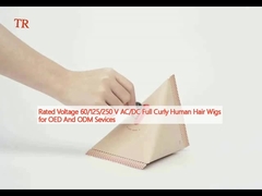 Номинальное напряжение 60/125/250 V AC/DC Full Curly Human Hair Wigs для OED и ODM