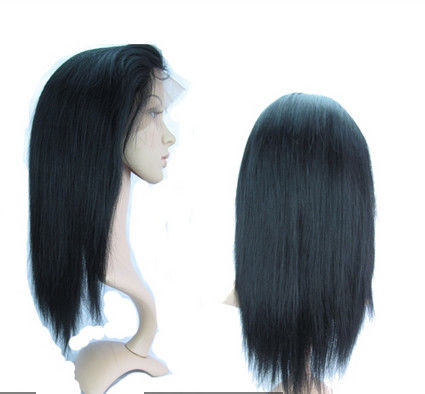 Человеческие волосы париков фронта шнурка Glueless короткие полные с шелковистая прямой