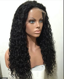 Mixed Color 100% Peruvian glueless human hair full lace wigs With Combs / Straps