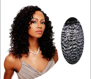 Естественные человеческие волосы 14" черноты 100 индийские курчавые - 28", Кинкы курчавые человеческие волосы